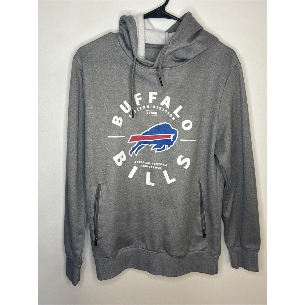 NFL Team‎ Apparel Buffalo Bills Football Hoodie Sweatshirt Men's Small Gray